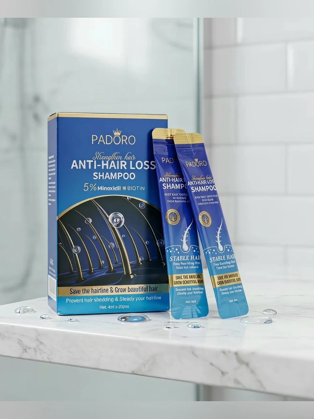(UNISEX) PADORO - ANTI-HAIR LOSS SHAMPOO